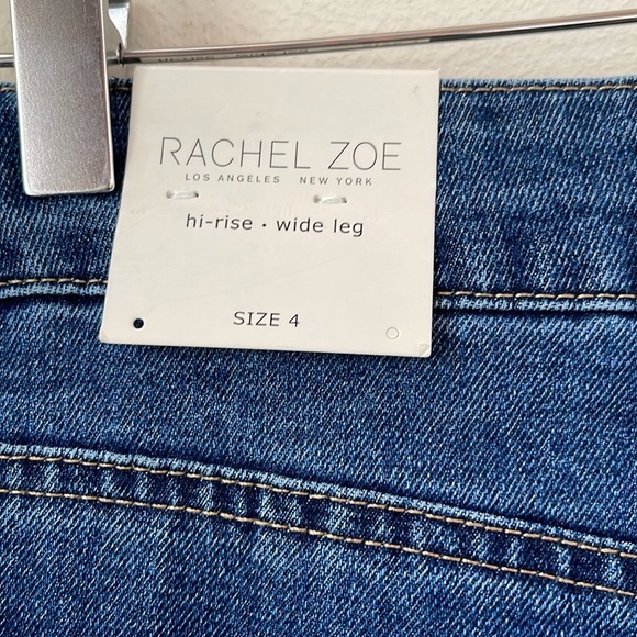 Rachel Zoe Repreve Women Hi-Rise Wide-Leg Stretch 5-Pocket Jeans 4 - Picture 4 of 6